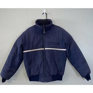 Vintage Gerry Blue Quilted Puffer Down Jacket Made in USA 80s 70s Men's Large